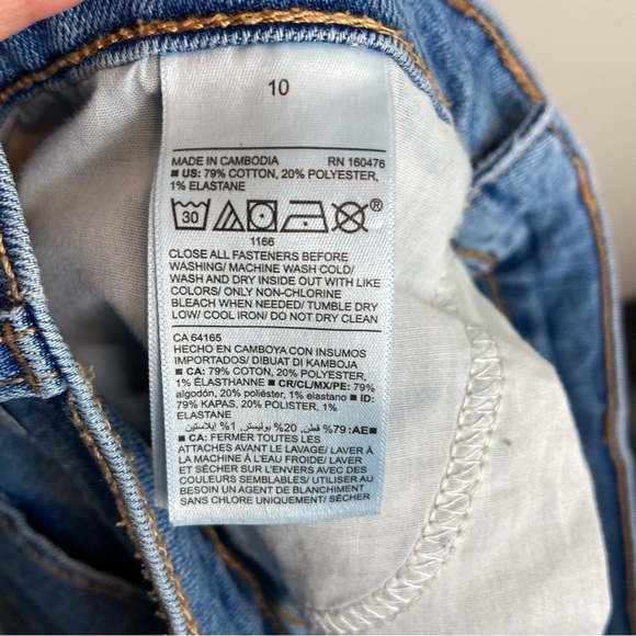 Blue‎ Jean shorts size 10 - Picture 5 of 7